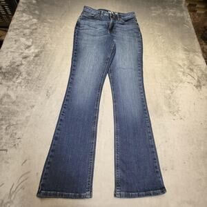 Lee Jeans Womens 6? Blue Medium Wash Regular Fit Boot-Cut Mid Rise 5-Pocket